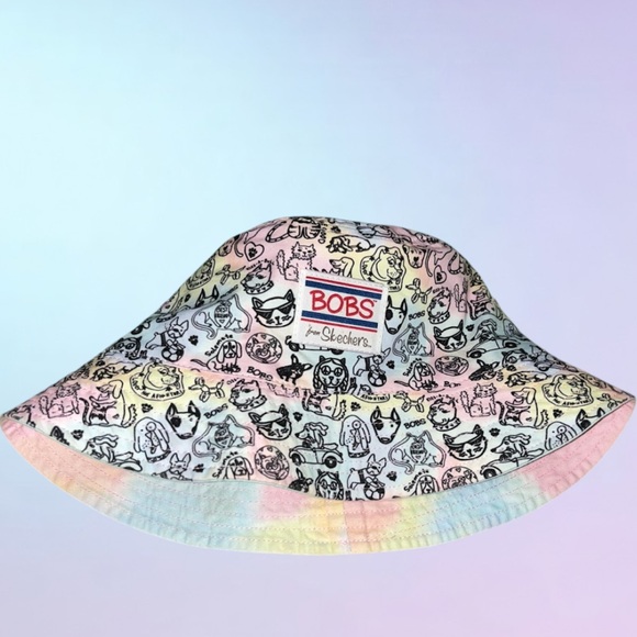 Kids BOBS reversible bucket hat by Sketchers excellent condition - Picture 1 of 3